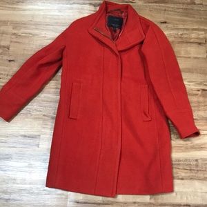 Orange Red jcrew cahoon jacket